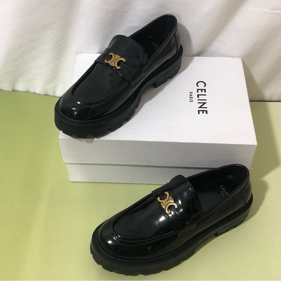 Celine Women's Black Loafers - Picture 1 of 4